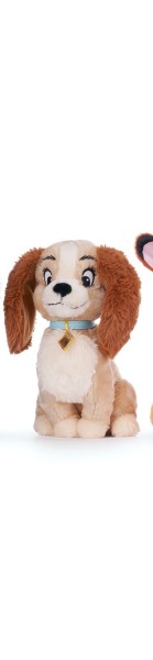 Kuscheltier Hund Susi Disney sitzend beige/braun 30 cm Plüschhund