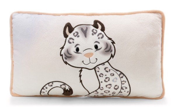 Nici Kissen Schneeleopard Eleni 43 x 25 cm Plüschkissen