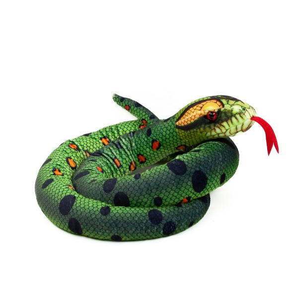 Kuscheltier Schlange Anakonda grün 150 cm
