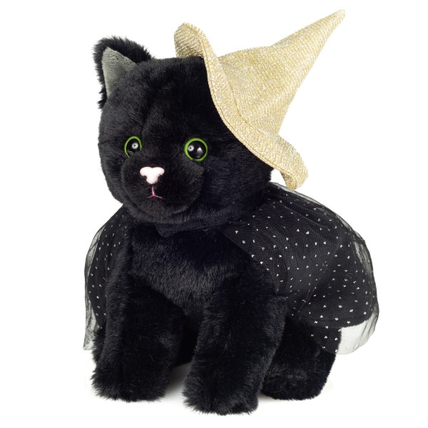 Teddy Hermann Katze Halloween 20 cm Plüschkatze