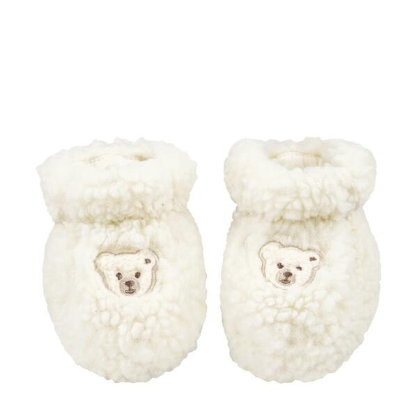 Steiff Babyschuhe beige Teddyplüsch