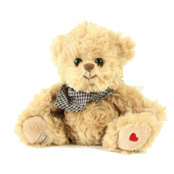 Bukowski Teddybär Hermann 16 cm blaues Halstuch