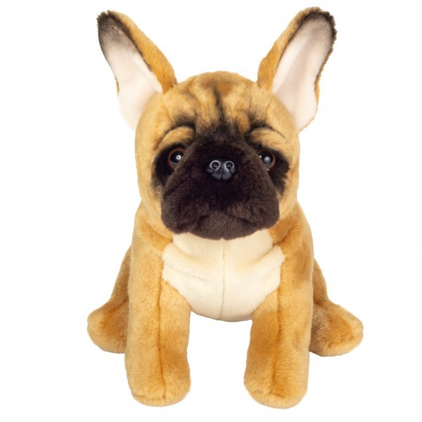 Teddy Hermann Hund Französische Bulldoge 27 cm Kuscheltier braun-beige