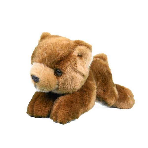 Kuscheltier Braunbär braun liegend 20 cm Plüschbär