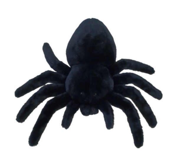 Kuscheltier Vogelspinne schwarz 40 cm Plüschspinne