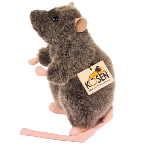 Kösen Ratte Rudi 20 cm aufrecht braun Stofftier