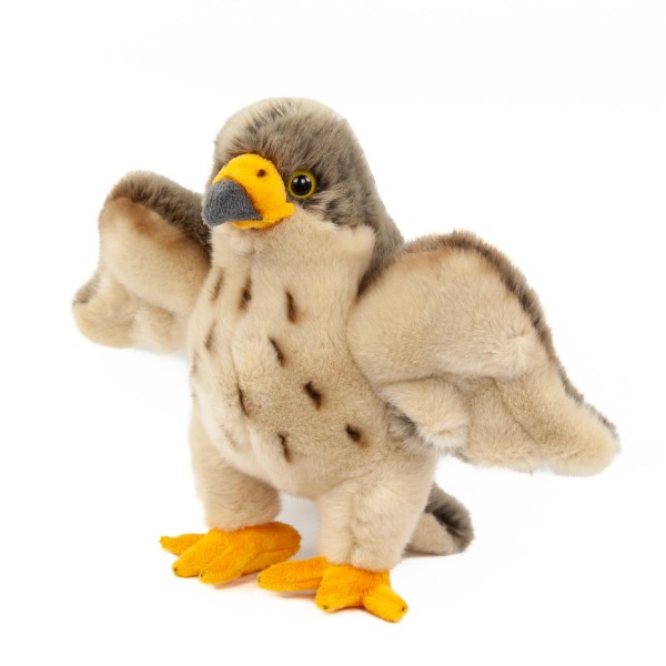 Kuscheltier Falke braun stehend 27 cm Plüschfalke