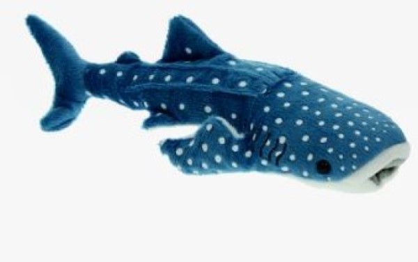 Kuscheltier Walhai blau/weiß 28 cm Plüschtier