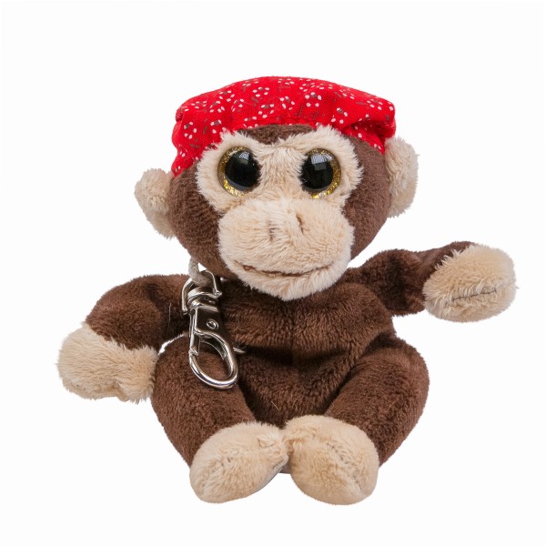 Bukowski Schlüsselanhänger Affe Denis dunkelbraun 10 cm