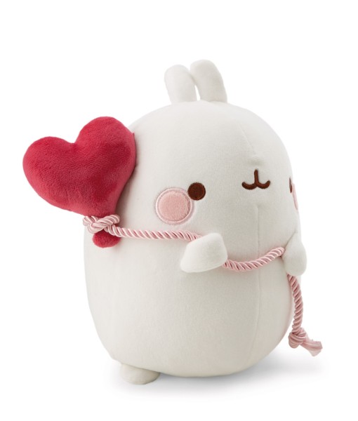 Nici Molang weiß mit Herzballon 16 cm Kuscheltier