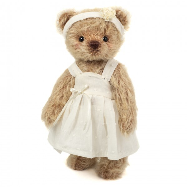 Hermann Teddy Loreley Teddybär mit Kleid 25cm limitiert Sammlerstück
