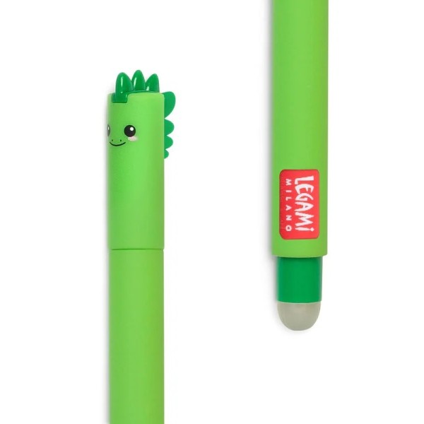 Erasable Gel Pen Dino 15 cm grün
