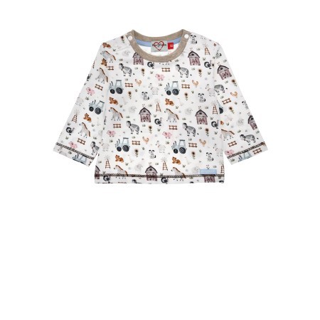 BONDI KIDSWEAR T-Shirt langarm Farm allover
