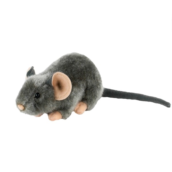 Maus Kuscheltier grau 30 cm Uni-Toys