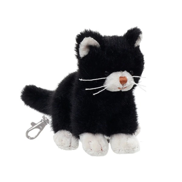 Bukowski Schlüsselanhänger Katze Bambo schwarz 10 cm