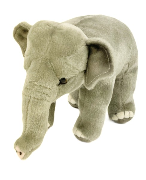 Kuscheltier Elefant grau stehend 20 cm Plüschelefant