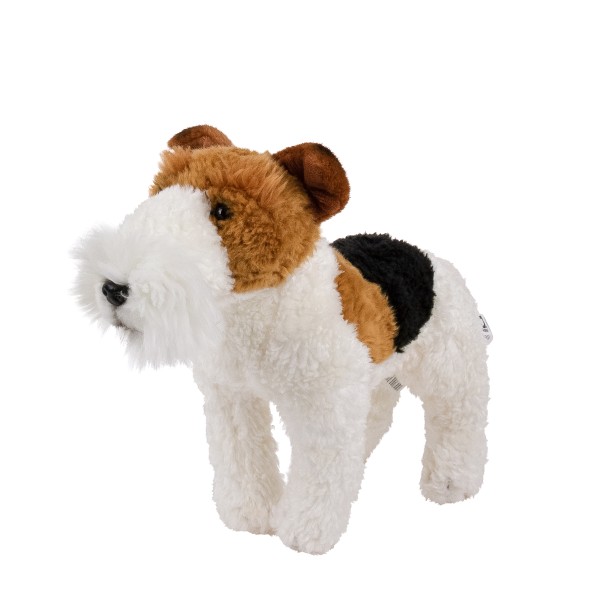 Kuscheltier Foxterrier stehend 30 cm Plüschhund