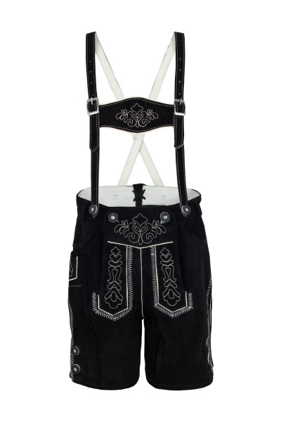 Isar Trachten Lederhose schwarz