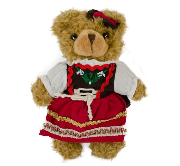 Trachten-Teddybär 22 cm sie mit Dirndl