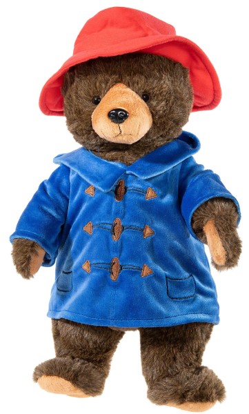 Kuscheltier Paddington 40 cm braun/blau stehend Plüschbär