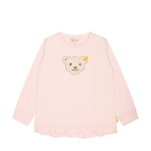 Steiff Sweatshirt rosa Volant mit Quietscher