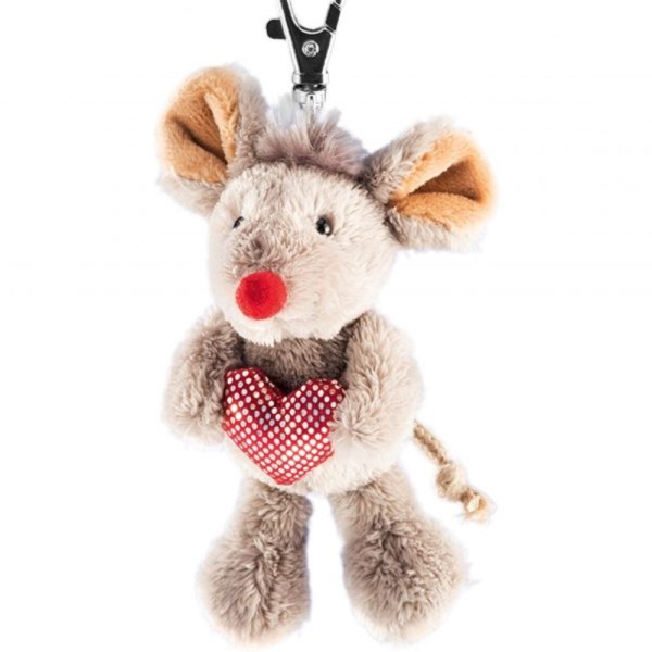 Schaffer Schlüsselanhänger Maus+Herz 12 cm