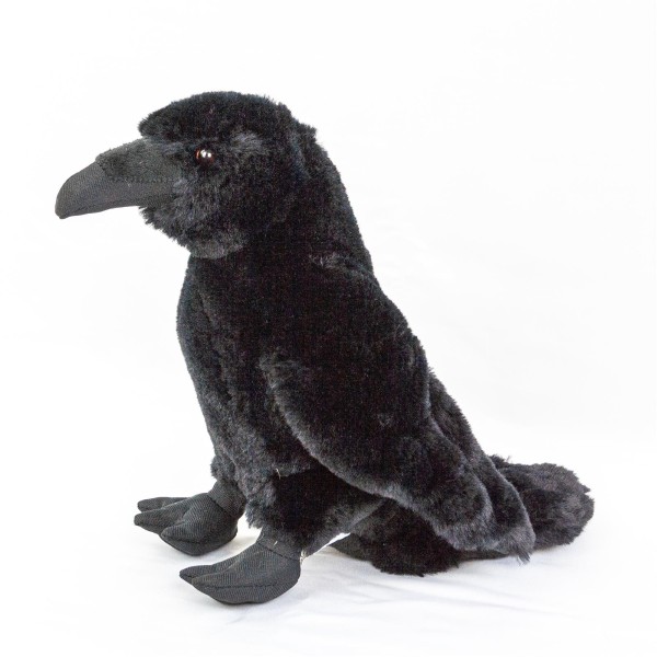 Rabe 33 cm Uni-Toys Kuscheltier Vogel schwarz