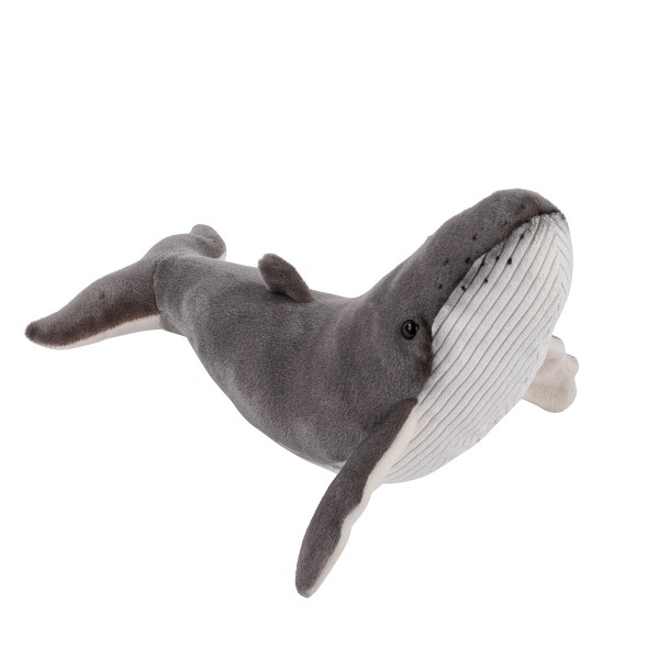 Kuscheltier Buckelwal grau 40 cm Plüschwal