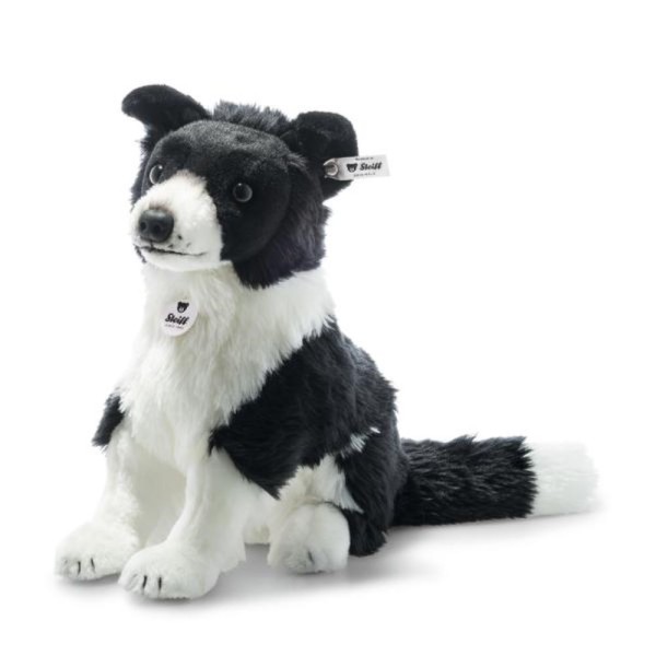 Steiff Hund Border Collie 28 cm Jaycee schwarz-weiß Kuscheltier 122163